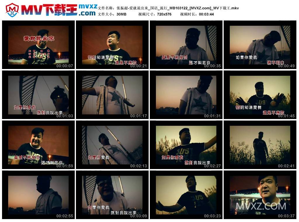张振超-爱就说出来_国语_流行_MB103122